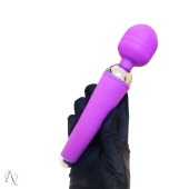 Vibrador de Clitóris Varinha Mágica Recarregável 10 Modos de Vibração - Roxo