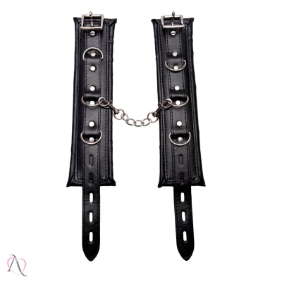 Algema Almofadada de Couro com Corrente Algema Almofadada de Couro com Corrente