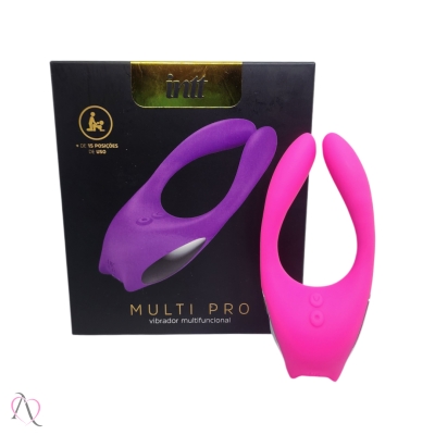 Vibrador de Casal Multi Pro Rosa Vibrador de Casal Multi Pro Rosa