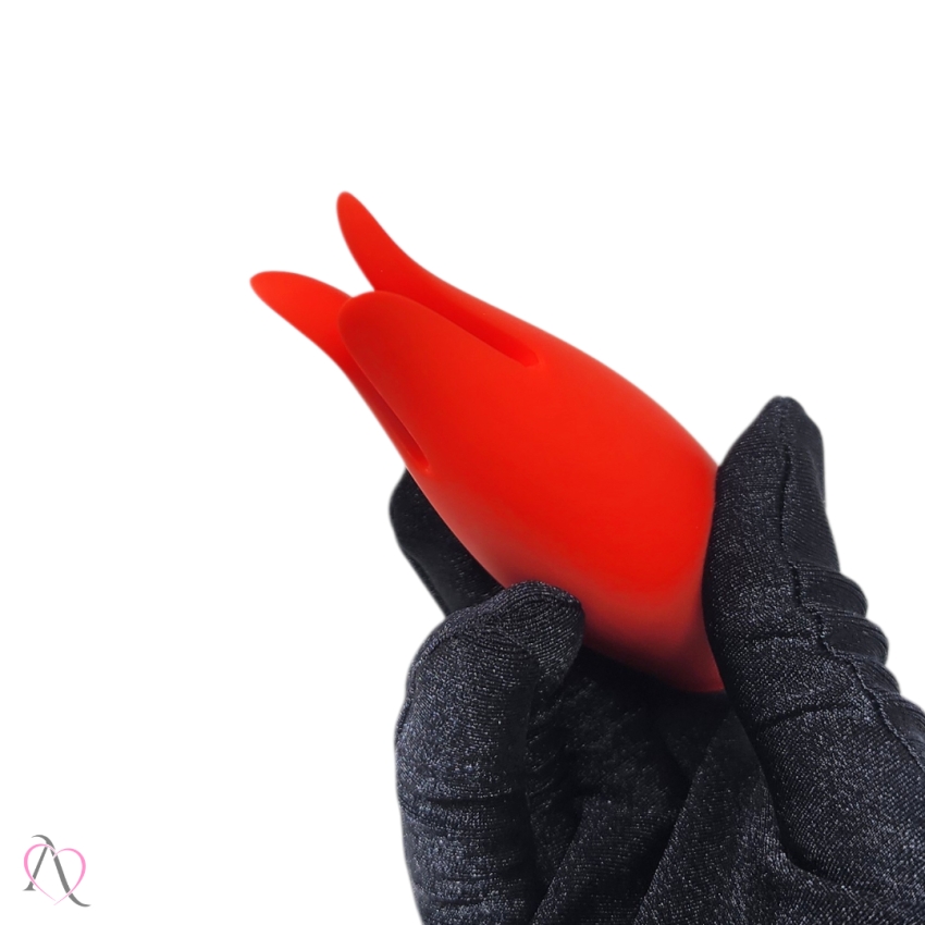 Vibrador Bullet Tulipa Max Vermelho 9 Modos de Vibração