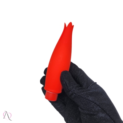 Vibrador Bullet Tulipa Max Vermelho 9 Modos de Vibração Vibrador Bullet Tulipa Max Vermelho 9 Modos de Vibração