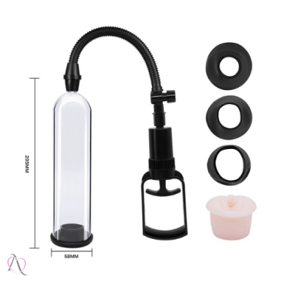 Bomba Peniana Manual para Aumento no Penis - Com 3 Aneis Bomba Peniana Manual para Aumento no Penis - Com 3 Aneis