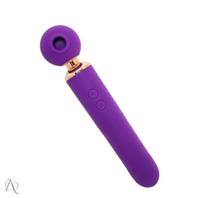 Vibrador Varinha Mágica 3 em 1 Roxo 10 Modos de Vibração Vibrador Varinha Mágica 3 em 1 Roxo 10 Modos de Vibração