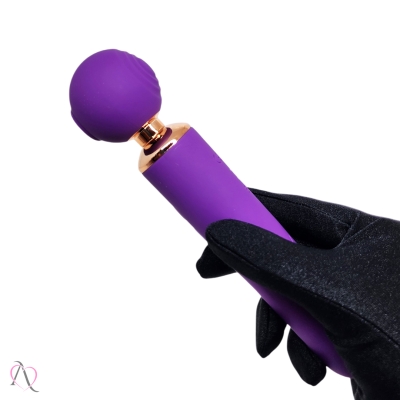Vibrador Varinha Mágica 3 em 1 Roxo 10 Modos de Vibração Vibrador Varinha Mágica 3 em 1 Roxo 10 Modos de Vibração