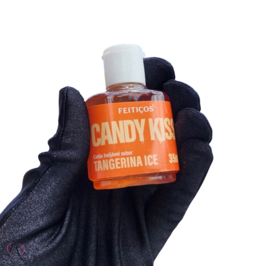 Gel Beijável para Sexo Oral Candy Kiss Tangerina Ice Feitiços