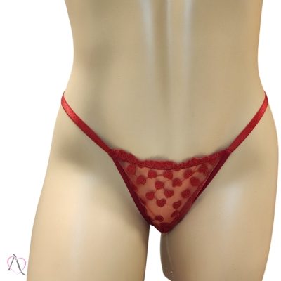 Calcinha Personalizável Fio Duplo Vermelho Tallyta Moda Apimentada Calcinha Personalizável Fio Duplo Vermelho Tallyta Moda Apimentada