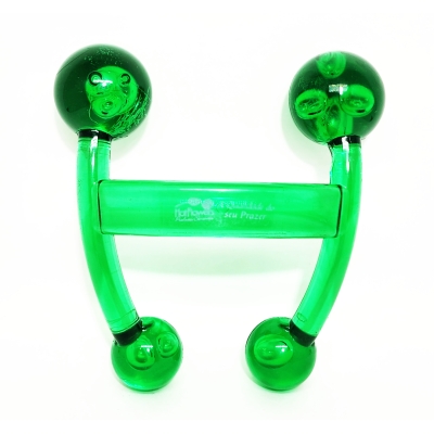 Massageador em Acrílico Verde Massageador em Acrílico Verde