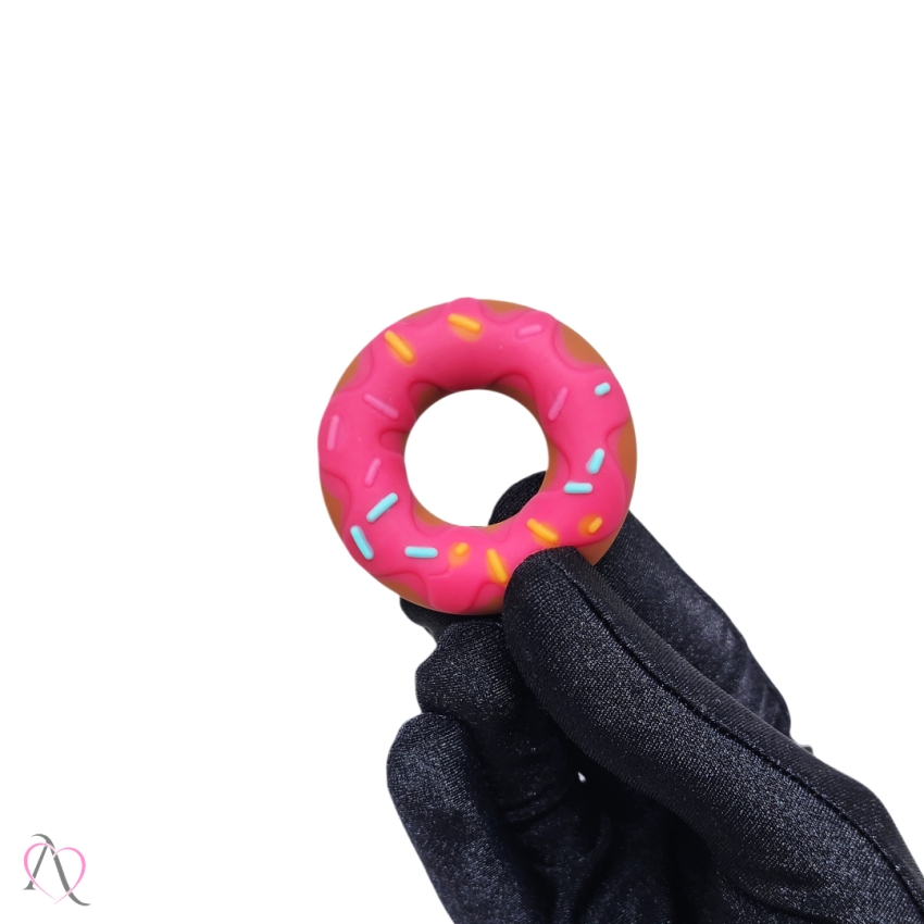Anel Peniano Donuts Retarda Ejaculação cor Rosa 1 Unidade