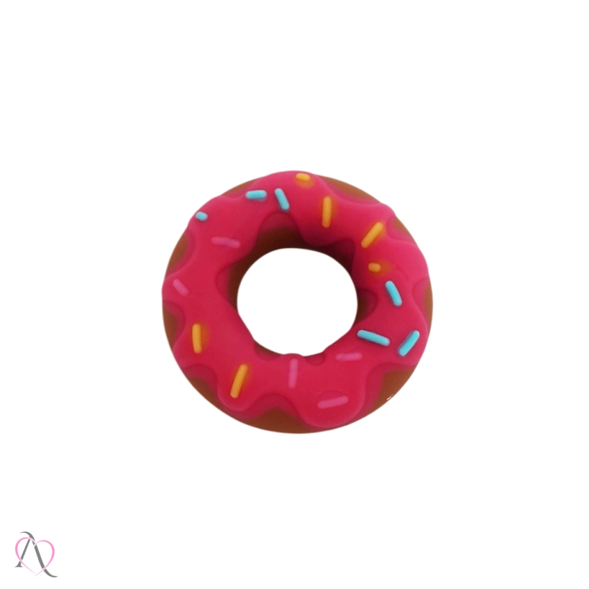 Anel Peniano Donuts Retarda Ejaculação cor Rosa 1 Unidade