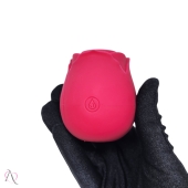 Vibrador Pulsador de Clitóris Magic Rose cor: Vermelho 10 Modos de Pulsação