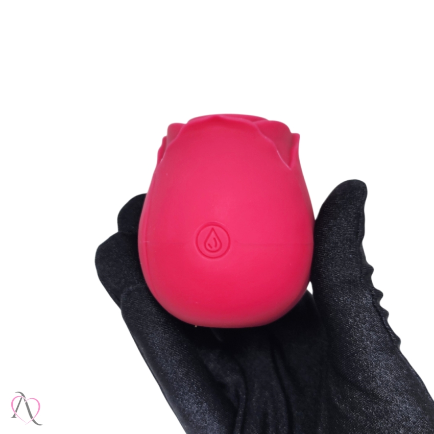 Vibrador Pulsador de Clitóris Magic Rose cor: Vermelho 10 Modos de Pulsação