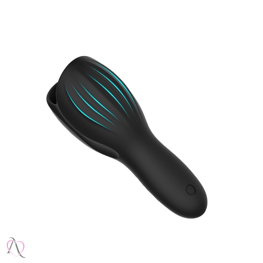 Masturbador Masculino Vibrador em Formato de Capa Woodblock S-Hande