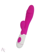 Vibrador Penetrável Ponto G e Clitóris Utiliza 2 Pilhas AAA 30 Modos de Vibração Snappy Pretty Love