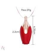 Vibrador Discreto em Formato de Colar de Rosa - 10 Modos de Vibração