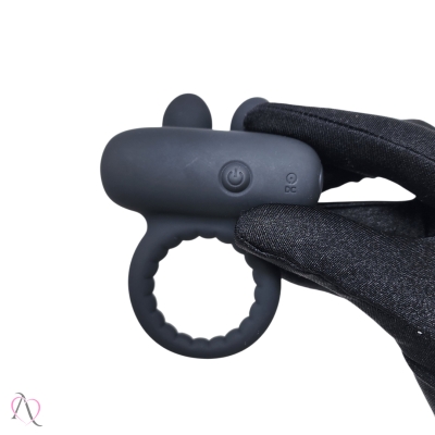 Anel Peniano com Vibrador e Pontas Estimuladoras 10 Modos de Vibração