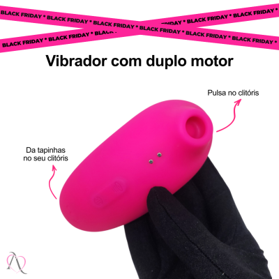 Vibrador Pulsador de Clitóris com 8 Modos de Pulsação Pequeno Pinguim