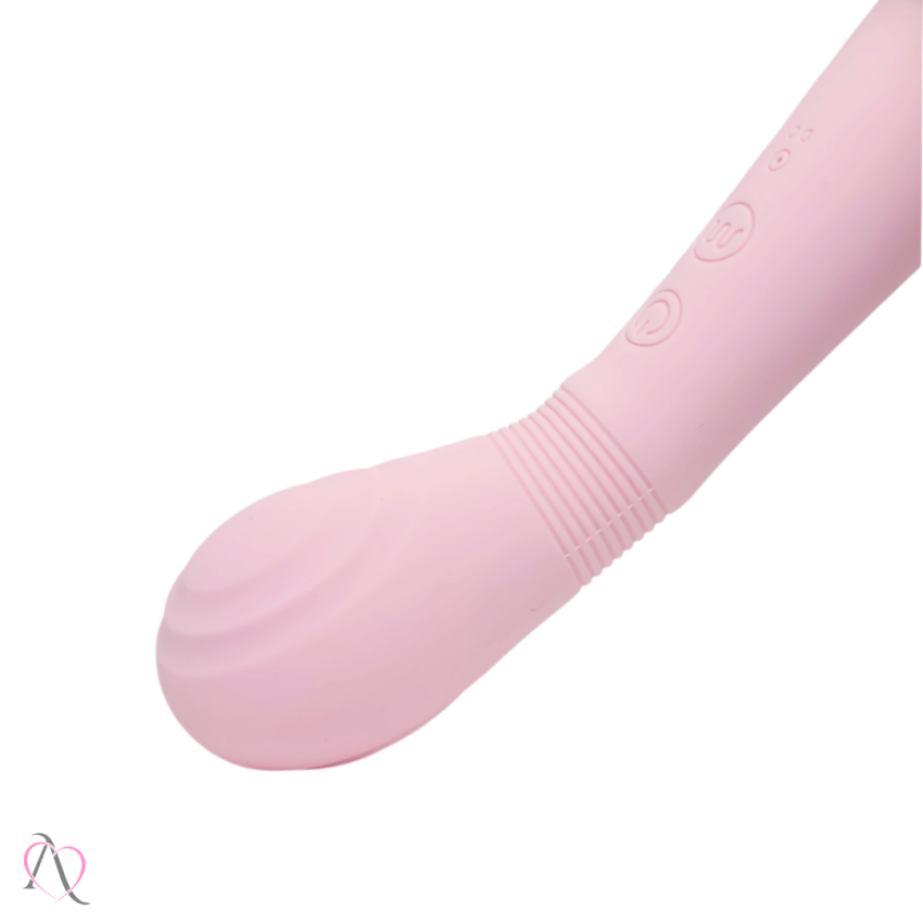 Vibrador de Clitóris Varinha Mágica Texturizada com Língua Estimuladora 12 Modos de Vibração