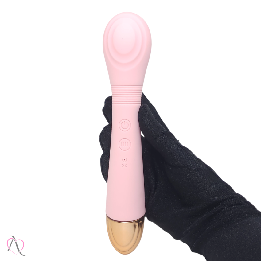 Vibrador de Clitóris Varinha Mágica Texturizada com Língua Estimuladora 12 Modos de Vibração