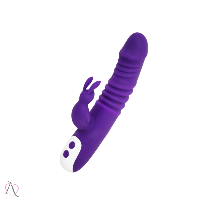 Vibrador Penetrável Rabbit Roxo com 10 Modos de Vibração