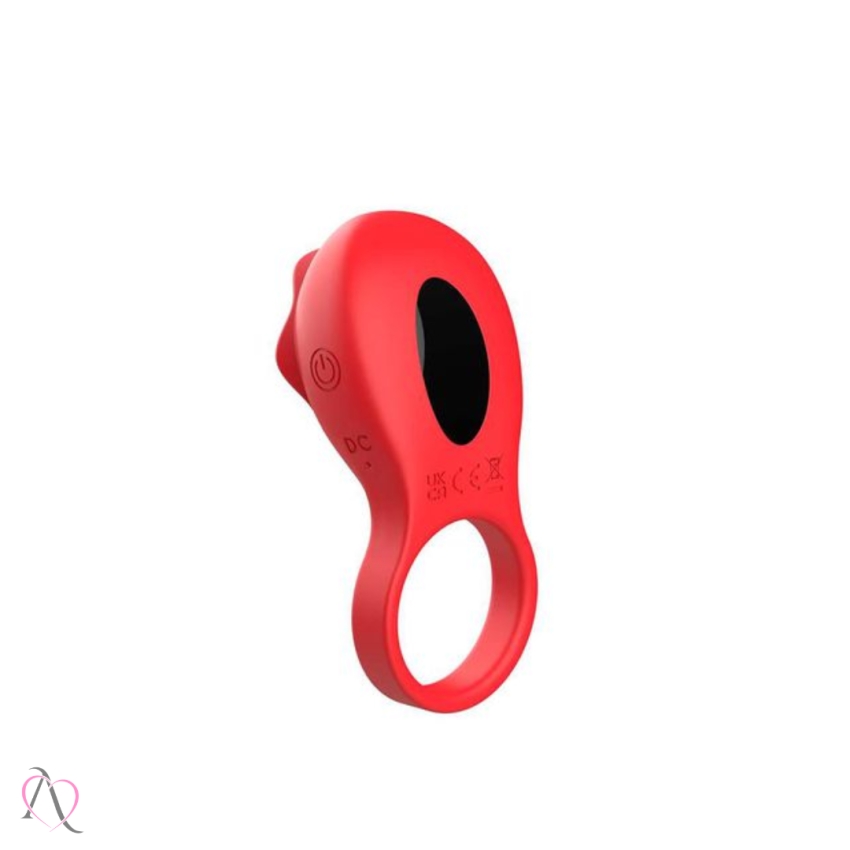 Anel Peniano com Estimulador em formato de Flor Controle por App 9 Modos de Vibração