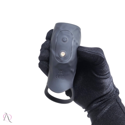 Capa Peniana com Vibrador e Anel Para Testículos 10 Modos de Vibração