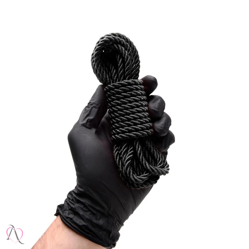 Corda Shibari 5 Metros - 65% Algodão / 35% Viscose cor Preto Dominatrixxx