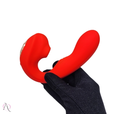 Vibrador Orgasmic Ponto G e Clitóris cor Vermelho 10 Modos de Vibração