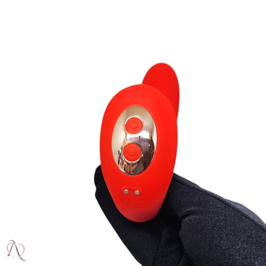 Vibrador Orgasmic Ponto G e Clitóris cor Vermelho 10 Modos de Vibração