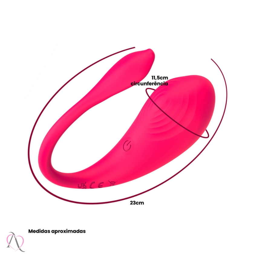 Vibrador de Casal com Aplicativo 9 Modos de Vibração
