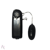 Vibrador Bullet em Capsula Cor Preto com Multivelocidades Utiliza 2 Pilhas AA