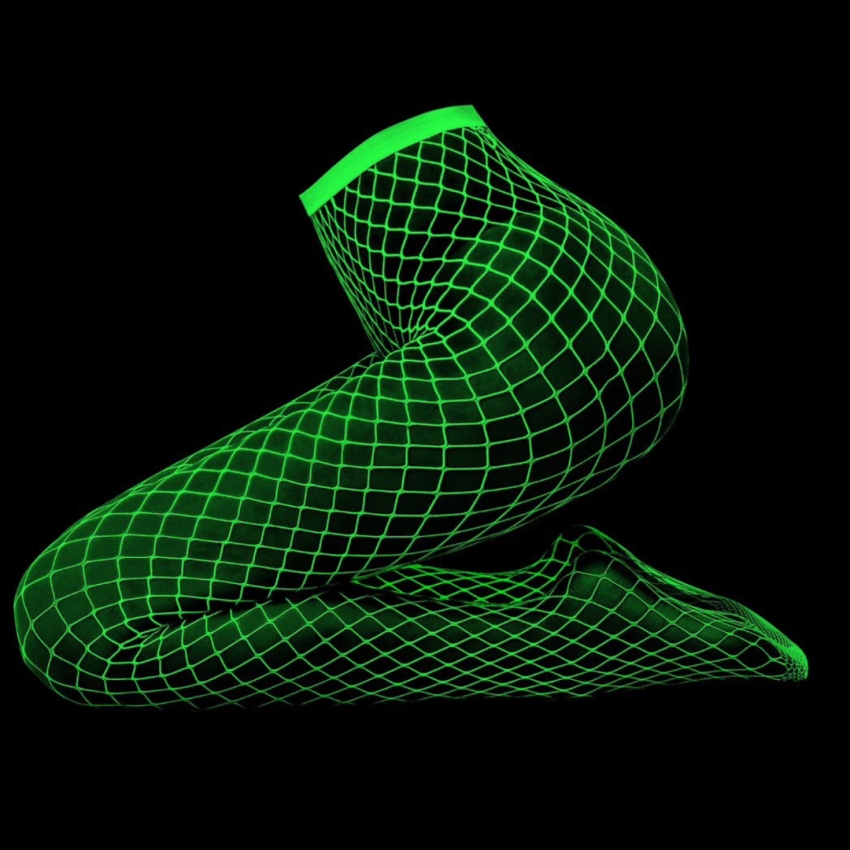 Meia Calça Arrastão que Brilha no Escuro - Y2146