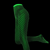 Meia Calça Arrastão que Brilha no Escuro - Y2146