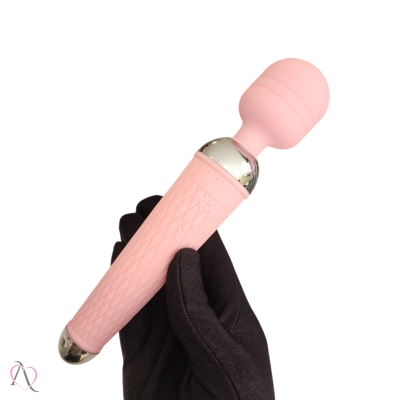 Vibrador Varinha Mágica para Clitóris cor Rosa Claro 10 Modos de Vibração