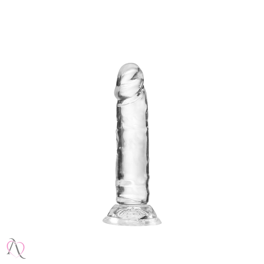 Prótese de Pênis 14,8x3cm Transparente com Ventosa