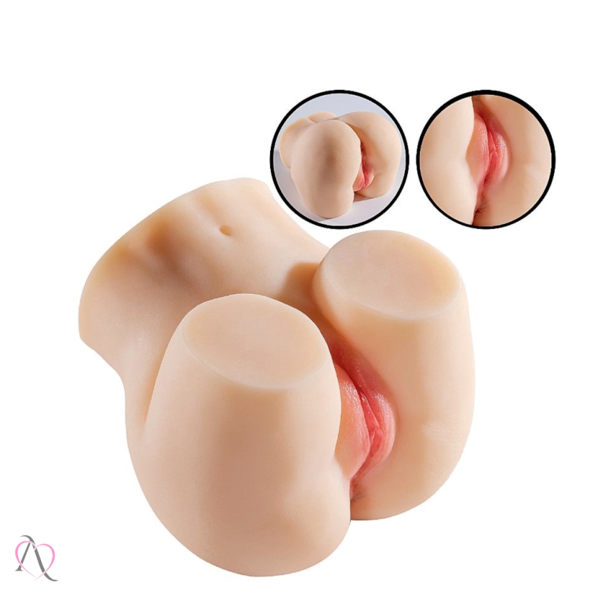 Masturbador em Formato de Bunda com Vagina e Ânus - Masturbador Suelen