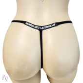 Calcinha com Frase que Brilha no Escuro QUERO SEU LEITINHO Cor Preto - Tamanho Único