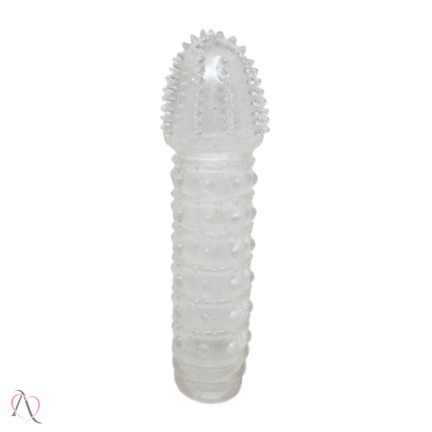 Capa Peniana com Texturas Cor Transparente 14x3,5cm